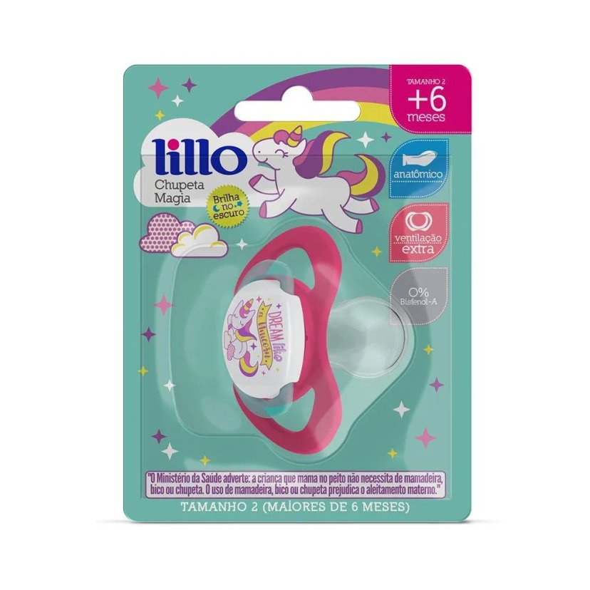 Chupeta Silicone Orto Pit Rosa
