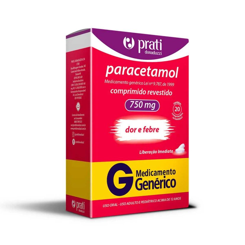 Paracetamol 750mg Env 10 Cpr