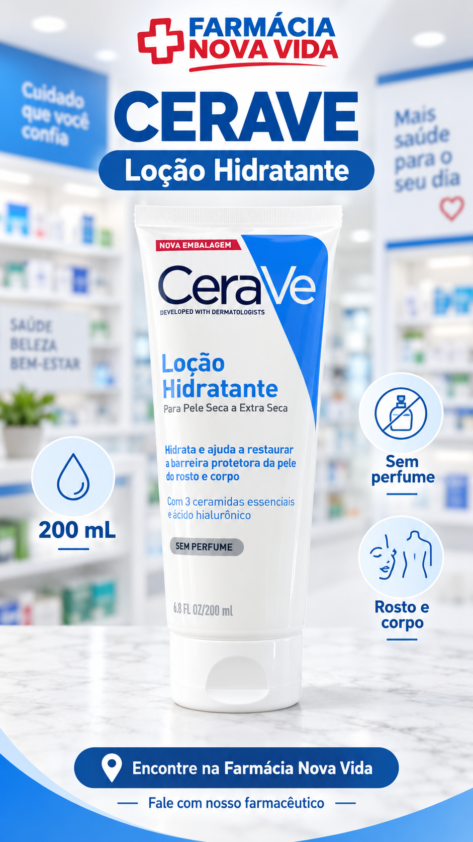 Cerave Creme Hidratante 200g