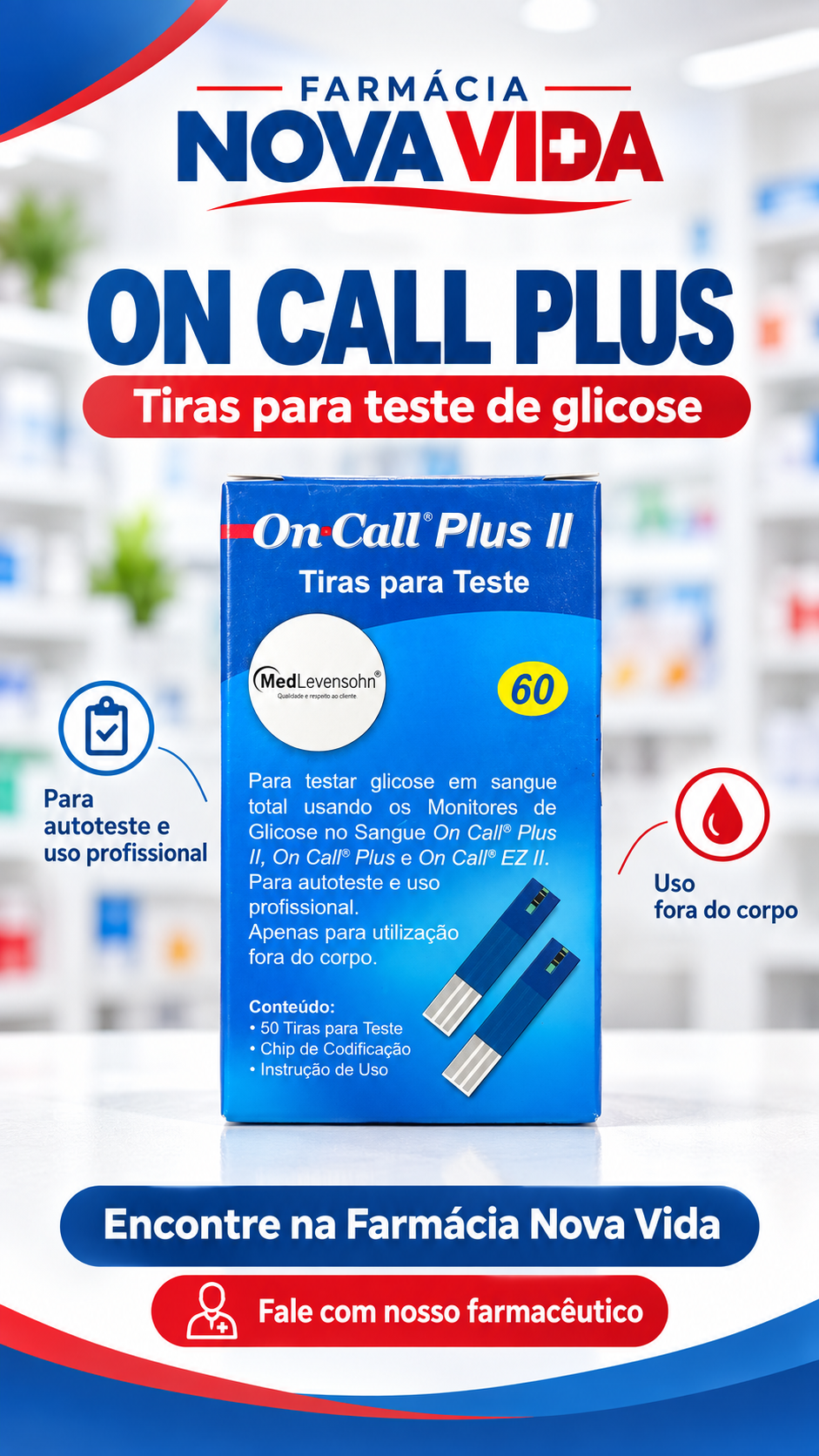 Tiras On Call Plus Cx 50 Tiras