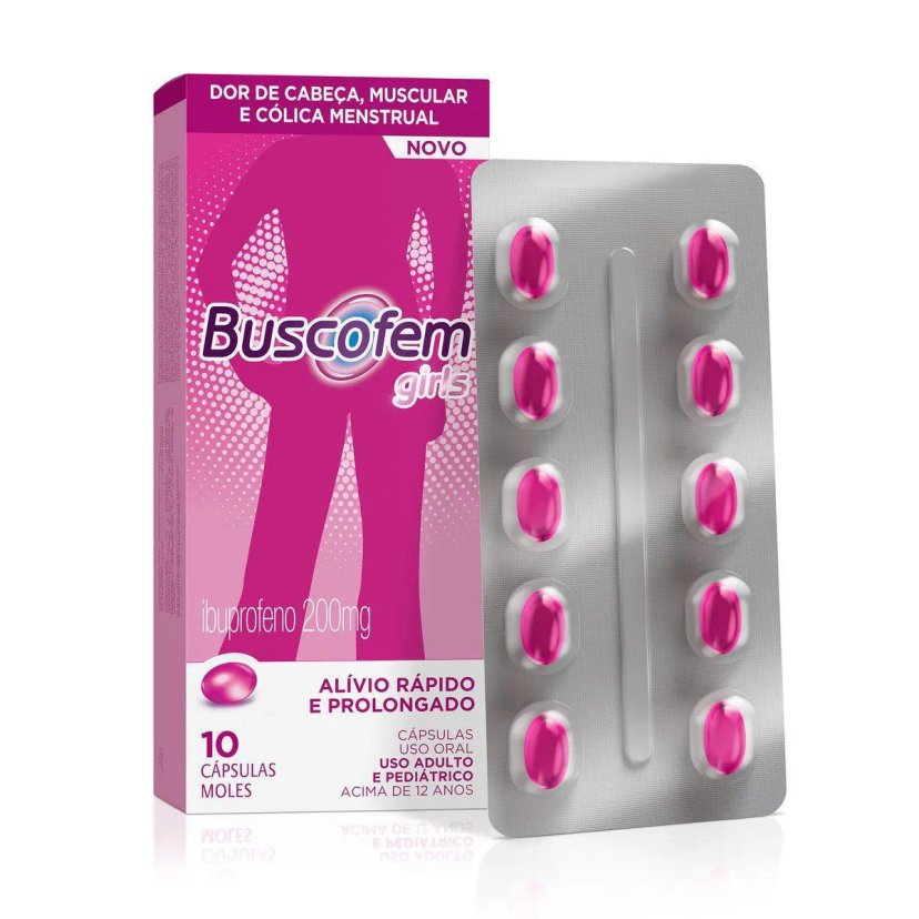 Buscofem 200mg Girls Cx 10 Cpr