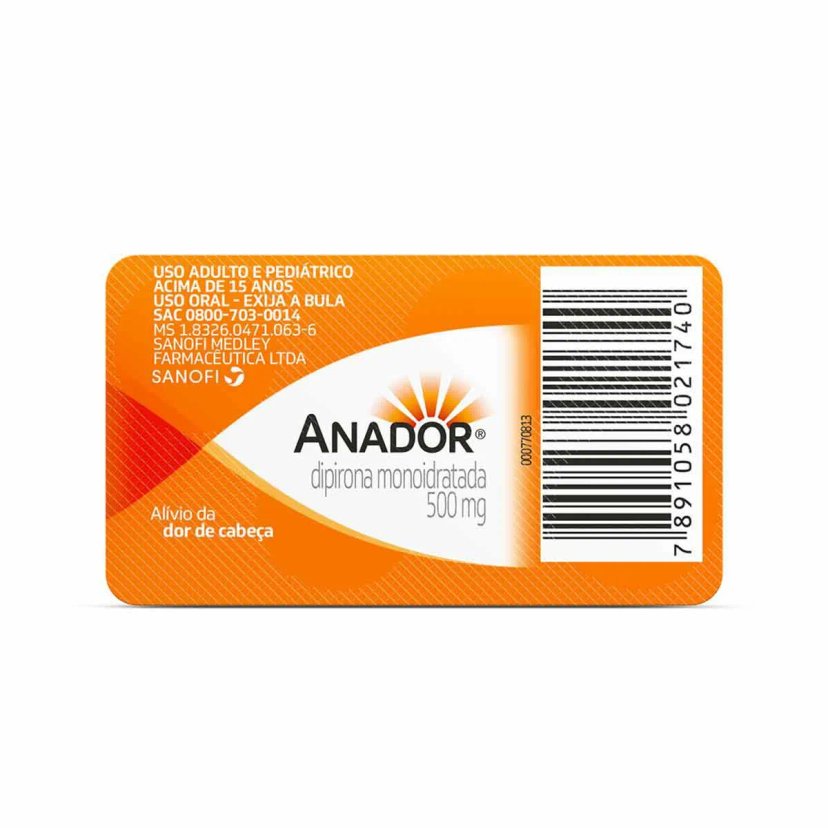 Anador 500mg Cx 24 Cpr