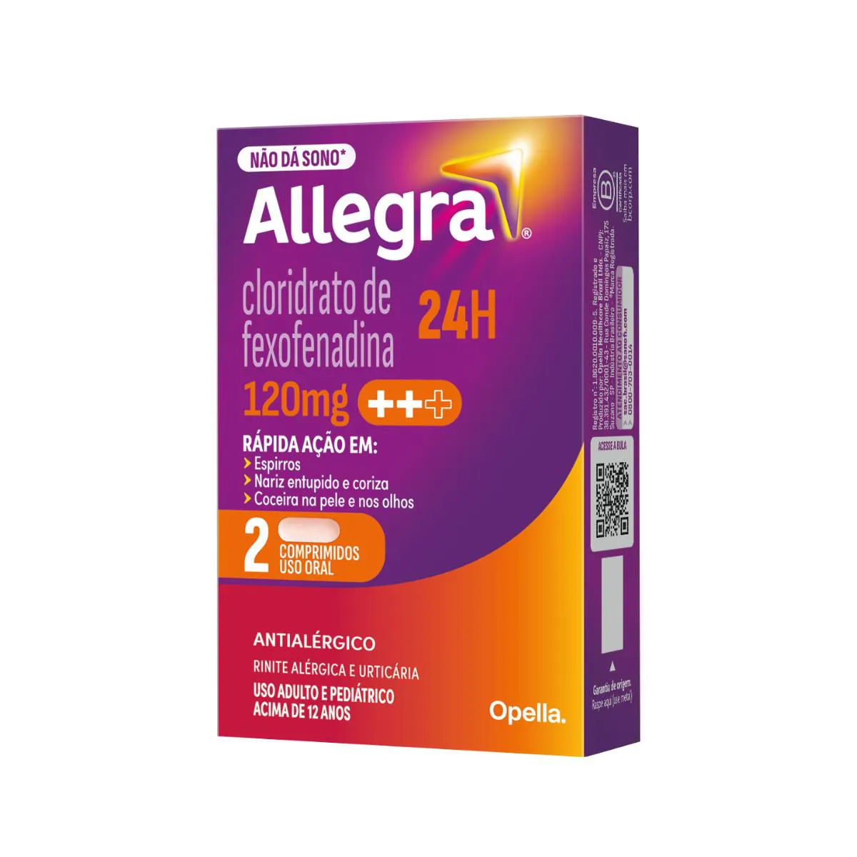 Allegra120mg Cx 2 Cpr